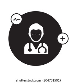 Doctor icon design template vector isolated illustration