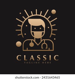 Doktor-Symbol-Design-Vorlage Vektor-Vorlage