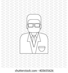 Doctor icon design, vector illustration