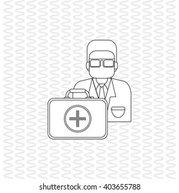 Doctor icon design, vector illustration