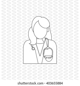 Doctor icon design, vector illustration