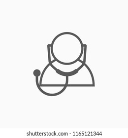 doctor icon, doc vector