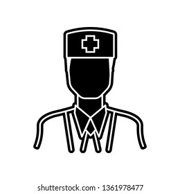 doctor icon. Element of Proffecions for mobile concept and web apps icon. Glyph, flat icon for website design and development, app development