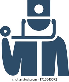 Doctor icon in flat style. Medical staff sign. Medic symbol.