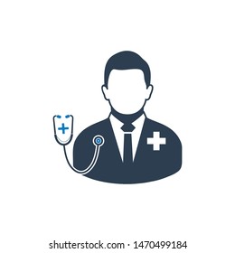 Doctor icon. Flat style vector EPS.