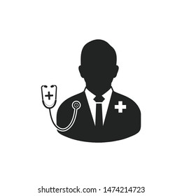 Doctor icon. Flat style vector EPS.