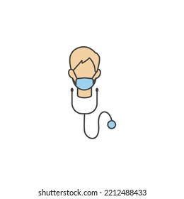 doctor Icon with Hands icons  symbol vector elements for infographic web