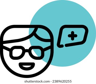 doctor icon in health and medical package