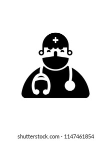 Doctor icon illustration 