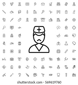 doctor icon illustration isolated vector sign symbol