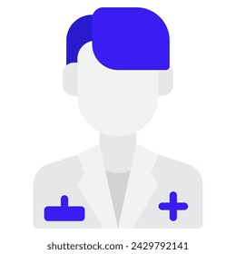 Doctor icon illustration for web, app, infographic, etc