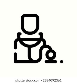 doctor icon, isolated icon in light background, perfect for website, blog, logo, graphic design, social media, UI, mobile app