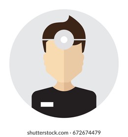 Doctor Icon Isolated. Nurse Vector Symbol. Medical Specialist Avatar