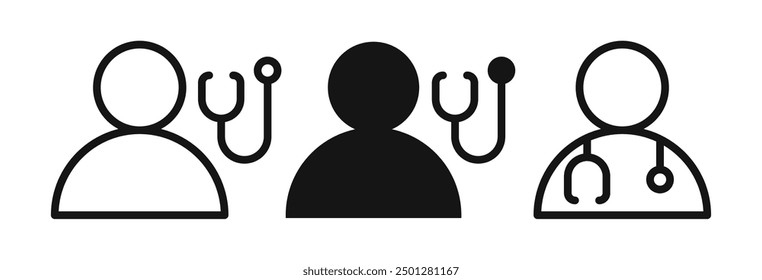 doctor icon isolated on white background