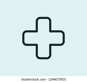 Doctor icon line isolated on clean background. Doctor icon concept drawing icon line in modern style. Vector illustration for your web mobile logo app UI design.