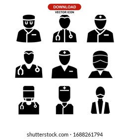 doctor icon or logo isolated sign symbol vector illustration - Collection of high quality black style vector icons
