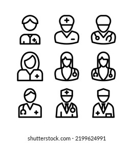 doctor icon or logo isolated sign symbol vector illustration - Collection of high quality black style vector icons
