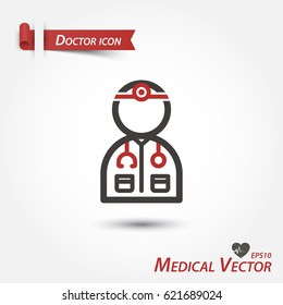 Doctor icon . medical vector .