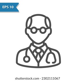 Doctor Icon. Professional, pixel perfect icon, EPS 10 format.