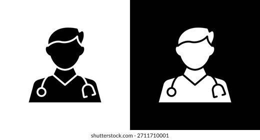 Icono de doctor colección. Silueta de Vector.