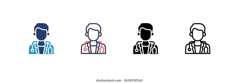 Doctor-Symbolsatz für mehrere Stilkollektionen