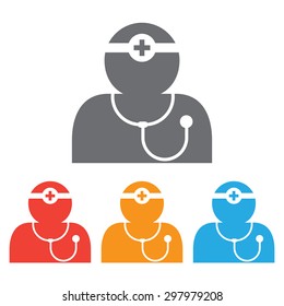 Doctor icon set,stethoscope