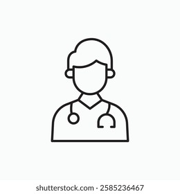 Doctor icon. simple vector icon