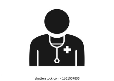 Doctor icon simple vector illustration