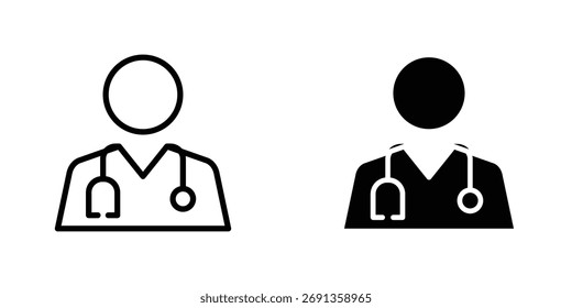 Doctor icon Simple vector illustration for graphic and web design.