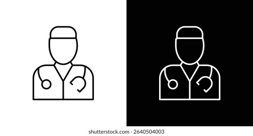 Doctor icon symbol concept for graphic design, Website, UI. EPS