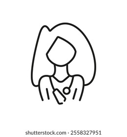 Doctor icon Symbol mark in Outline style