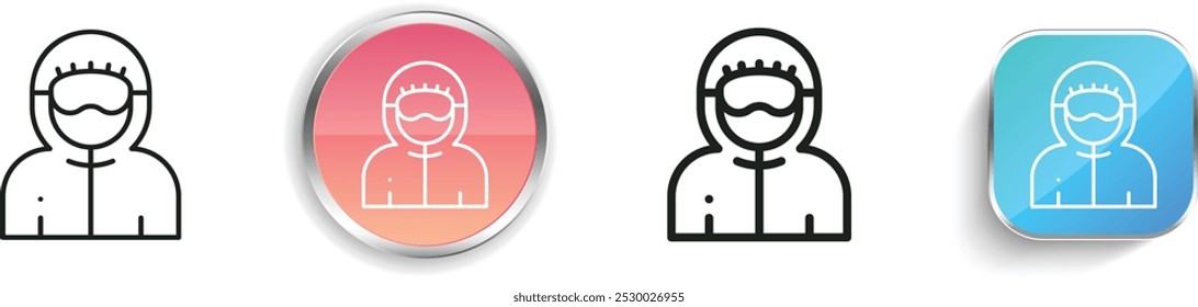 doctor icon. Thin Linear, Regular and Button Style Design Isolated On White Background