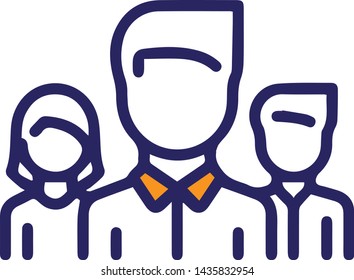Doctor icon in trendy flat style isolated on white background. Doctor symbol. Vector illustration