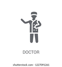 Doctor icon. Trendy Doctor logo concept on white background from Professions collection. Suitable for use on web apps, mobile apps and print media.