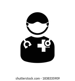 Doctor icon using mask. Design template vector