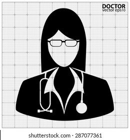 Doctor icon vector