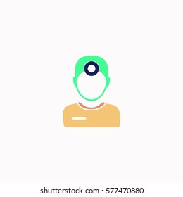Doctor  icon Vector design. Colored illustration.