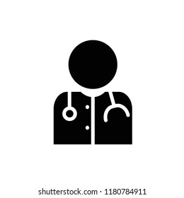 doctor icon vector design. icon vector glyph style