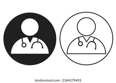 Doctor icon vector, eps 10