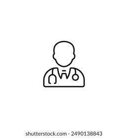 Doctor icon vector. EPS 10 editable vector