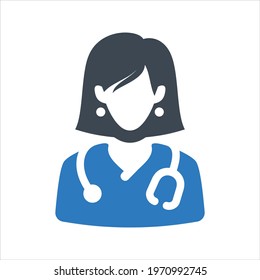 Doctor icon, vector and glyph