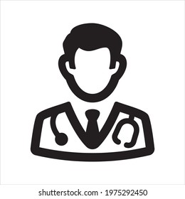 Doctor icon, vector and glyph
