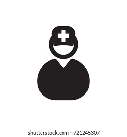 doctor icon vector.  glyph style