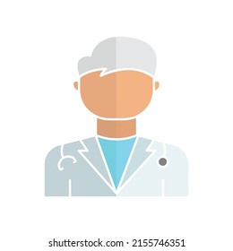 Doctor icon vector. health. Medical. Flat icon style. design modern illustration editable
