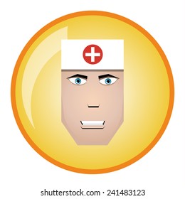 Doctor icon. Vector illustration