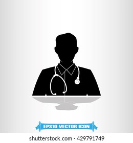 Doctor icon vector illustration