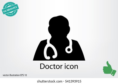 Doctor icon vector illustration.