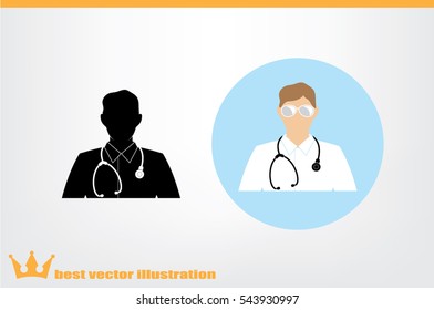 Doctor icon vector illustration.