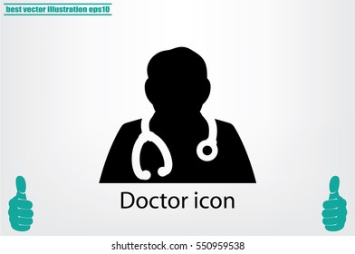 Doctor icon vector illustration