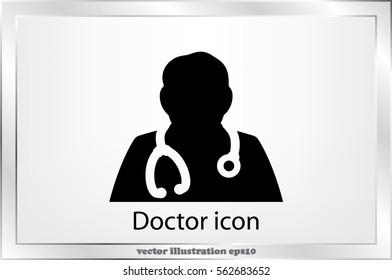 Doctor icon vector illustration.